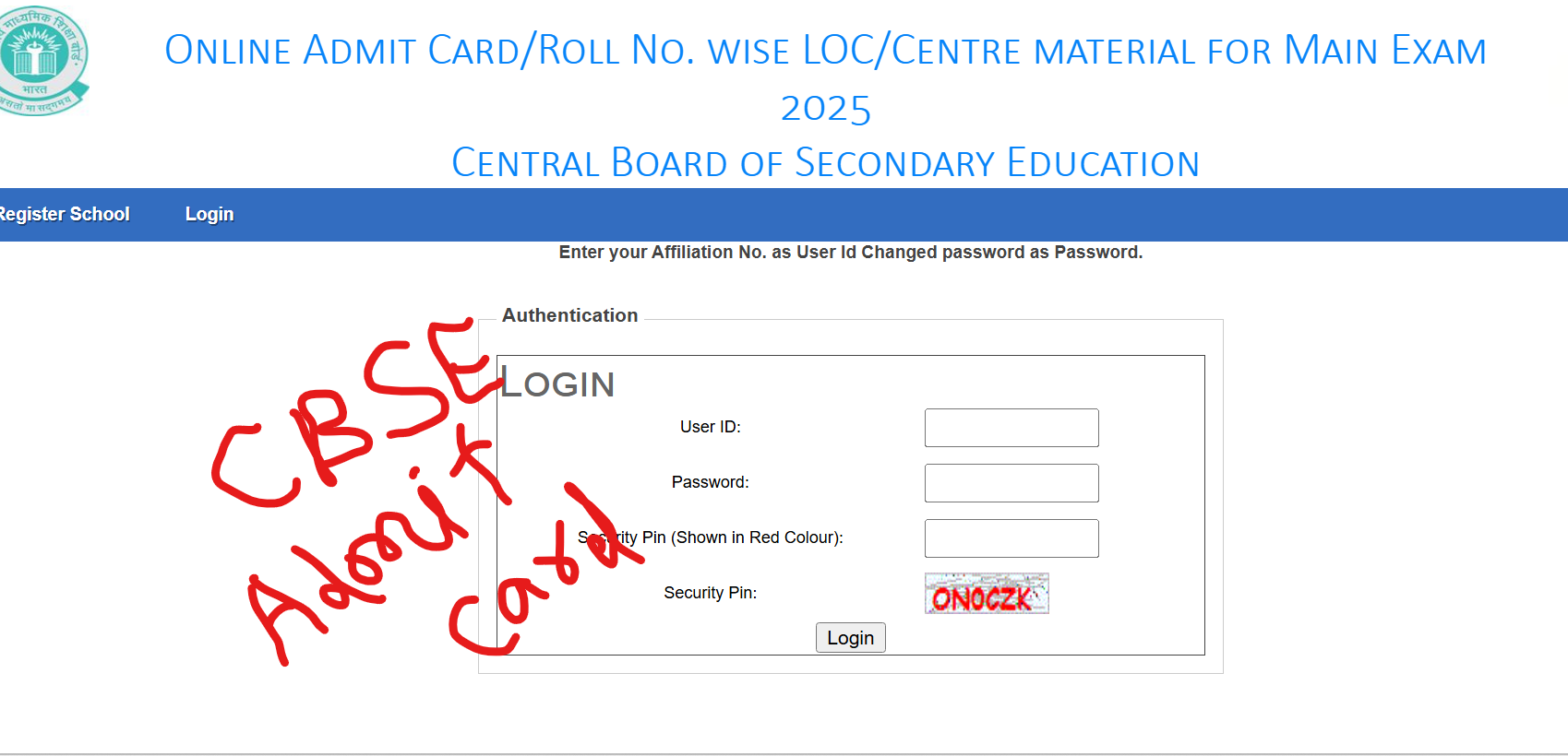 CBSE Class 10th Admit Card 2025